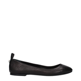 The Attico Schwarze Ballerinas aus Leder