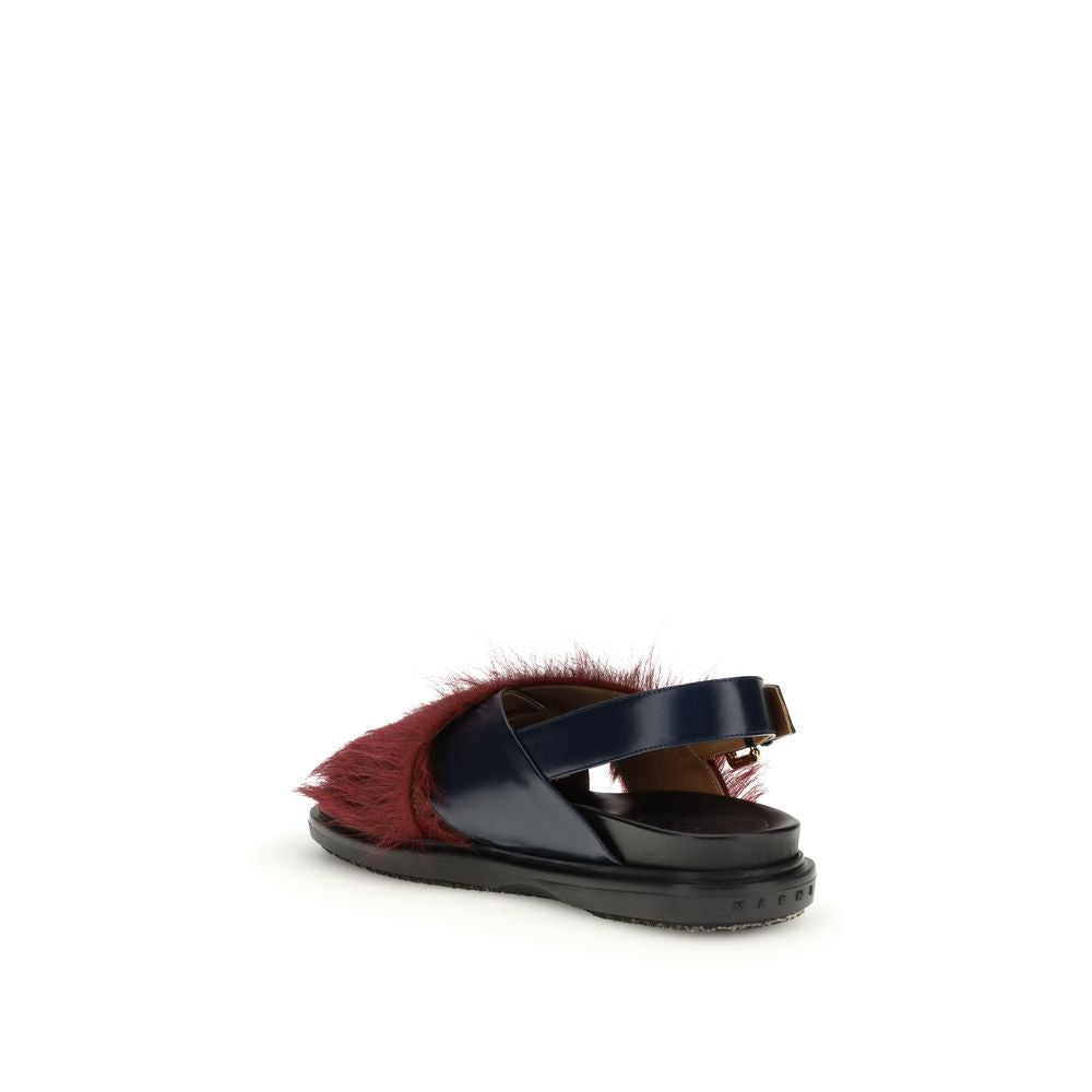 Marni Multicolor Calf Leather Bos Taurus Sandalen