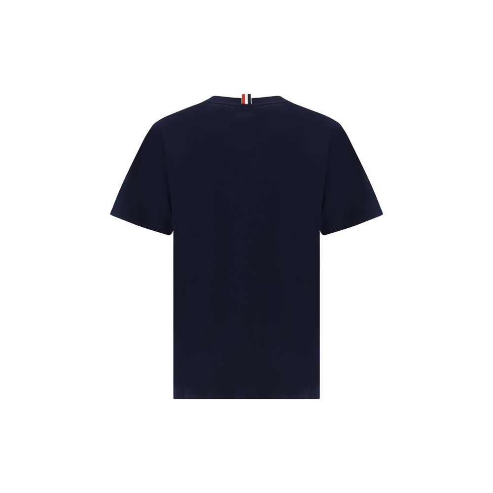 Thom Browne Blaues Baumwoll-T-Shirt