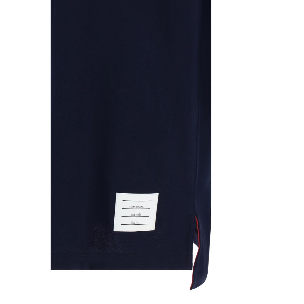 Thom Browne Blaues Baumwoll-T-Shirt