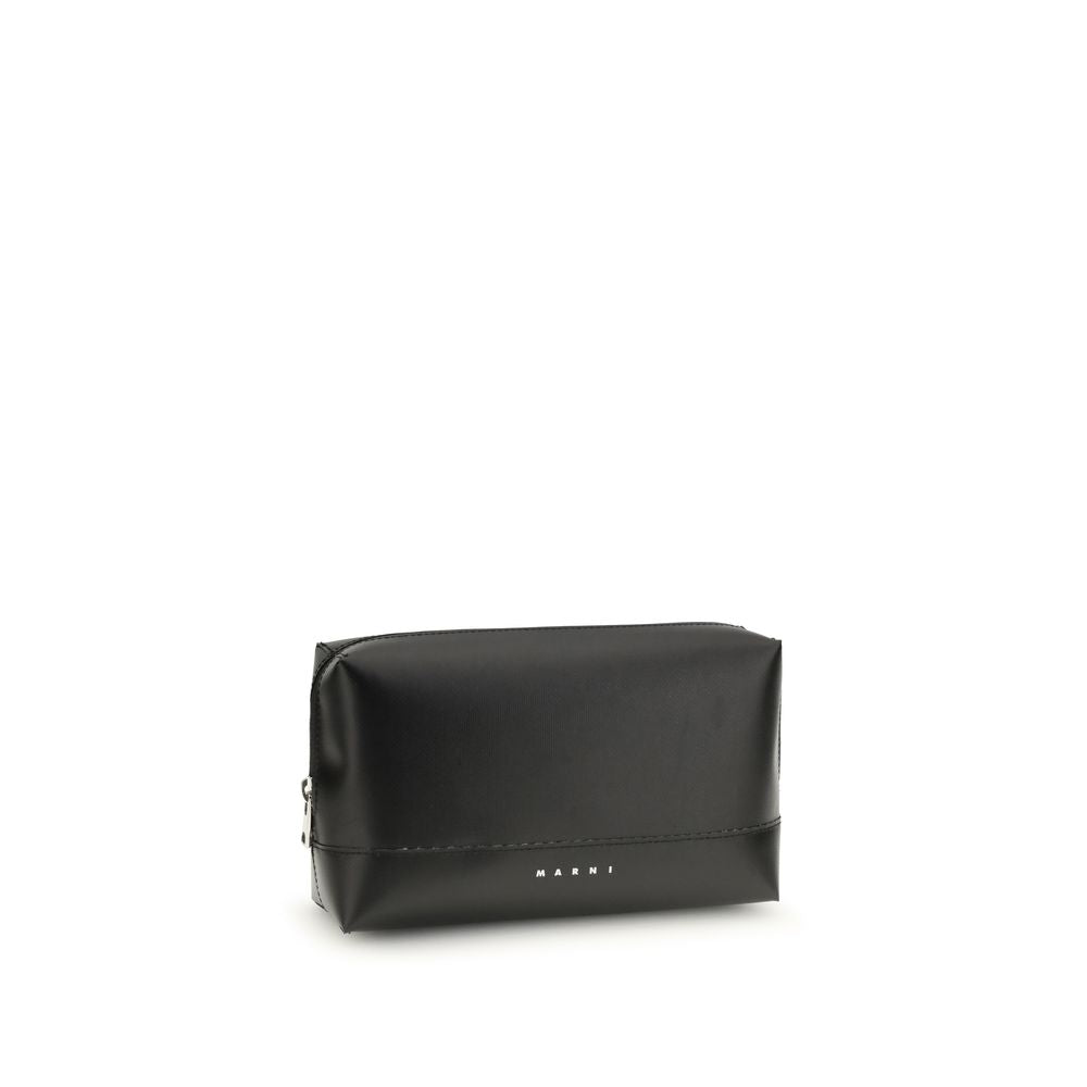 Marni Schwarze Bos Taurus Kalbsleder Schultertasche