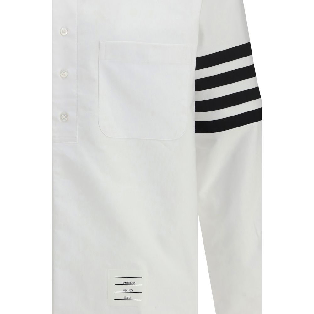 Thom Browne Weißes Baumwollkleidhemd
