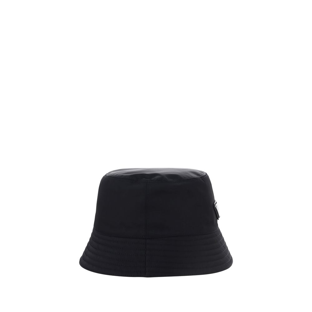 Prada Schwarzer Eimerhut aus Polyamid