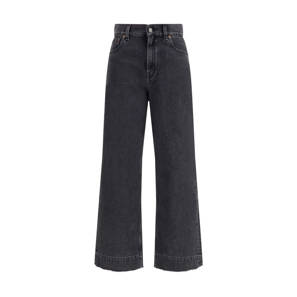 Chloé Schwarze Jeans aus Baumwolle mit geradem Bein
