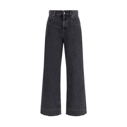 Chloé Schwarze Jeans aus Baumwolle mit geradem Bein