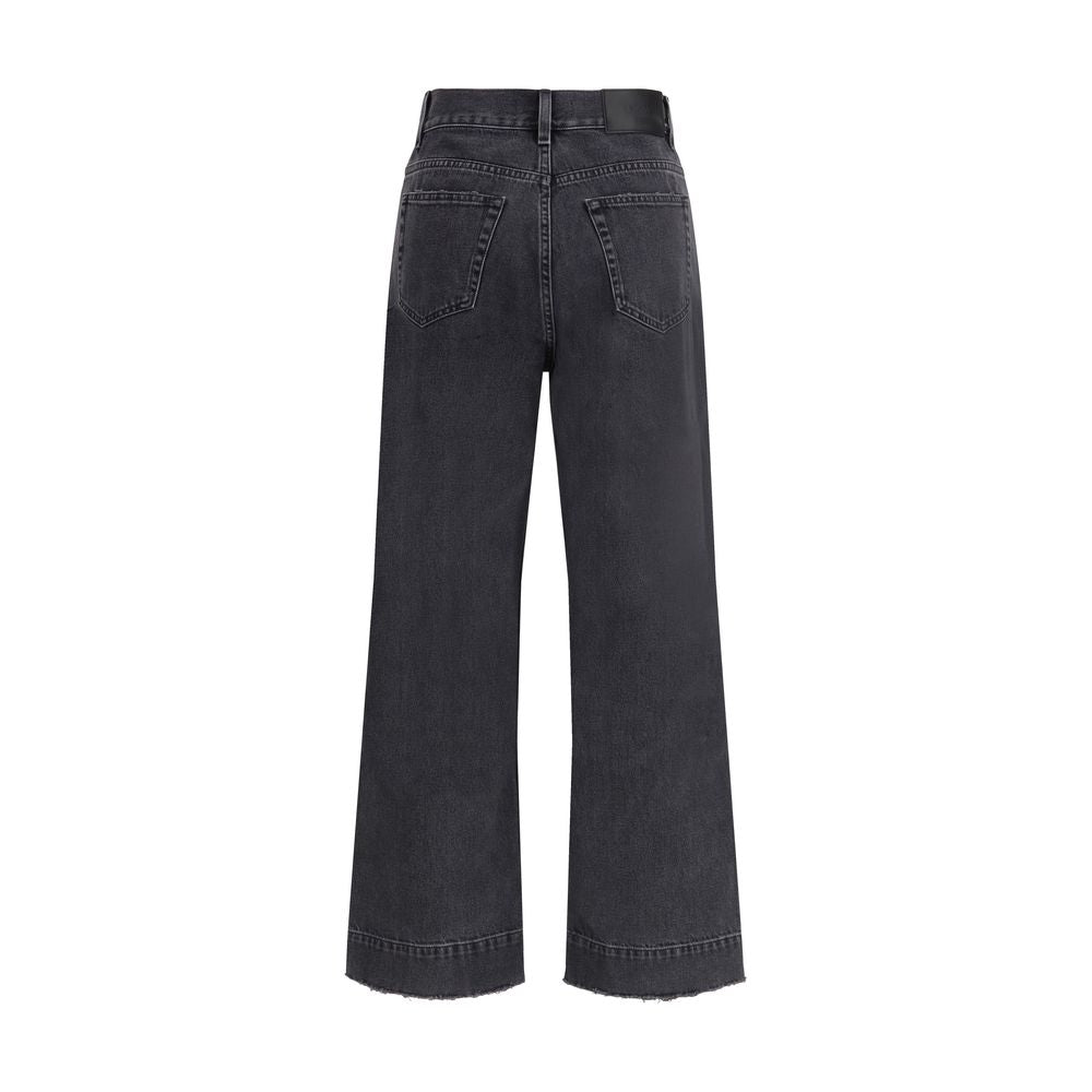 Chloé Schwarze Jeans aus Baumwolle mit geradem Bein