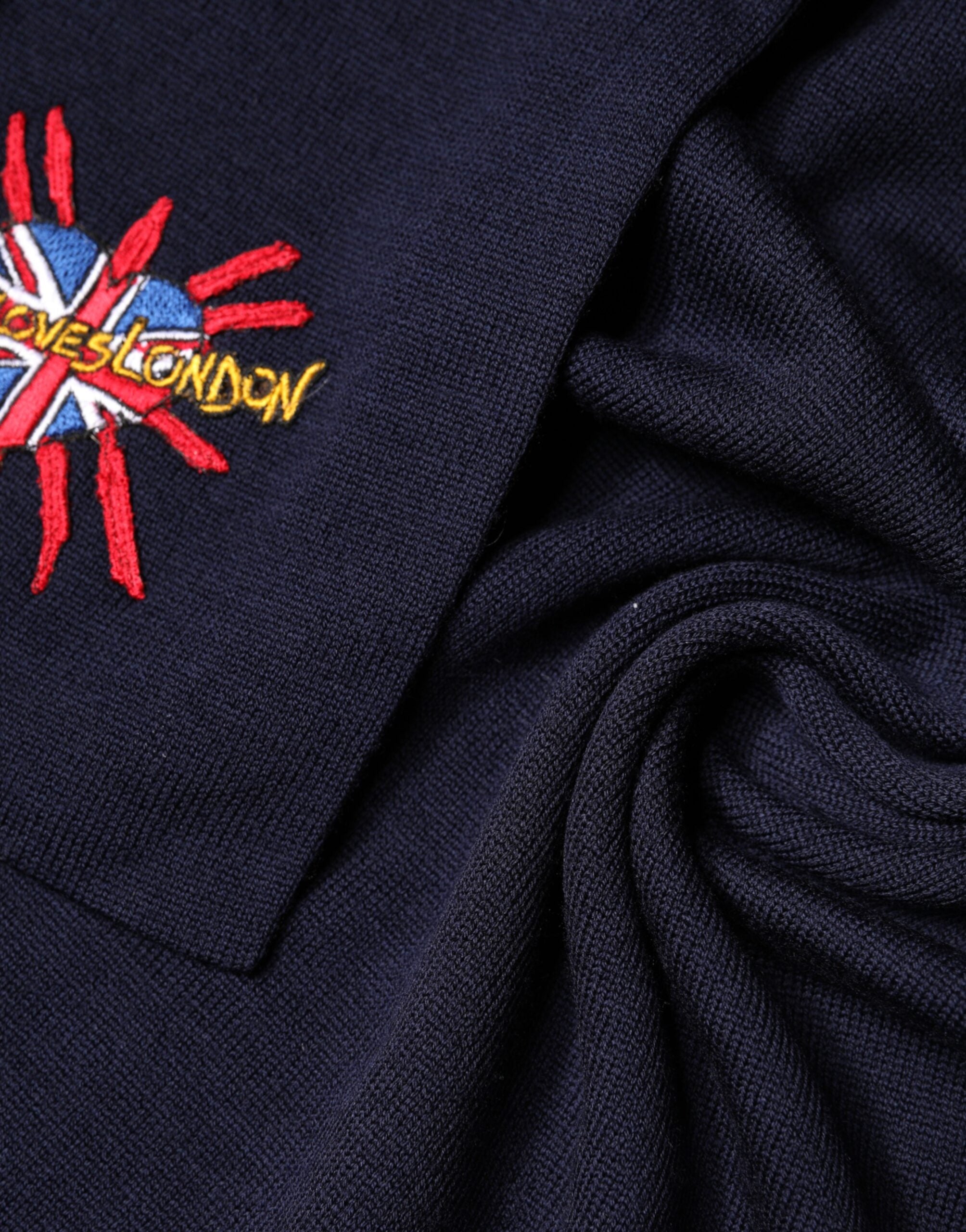 Dolce & Gabbana Blauer Wollschal DG Loves London für den Hals