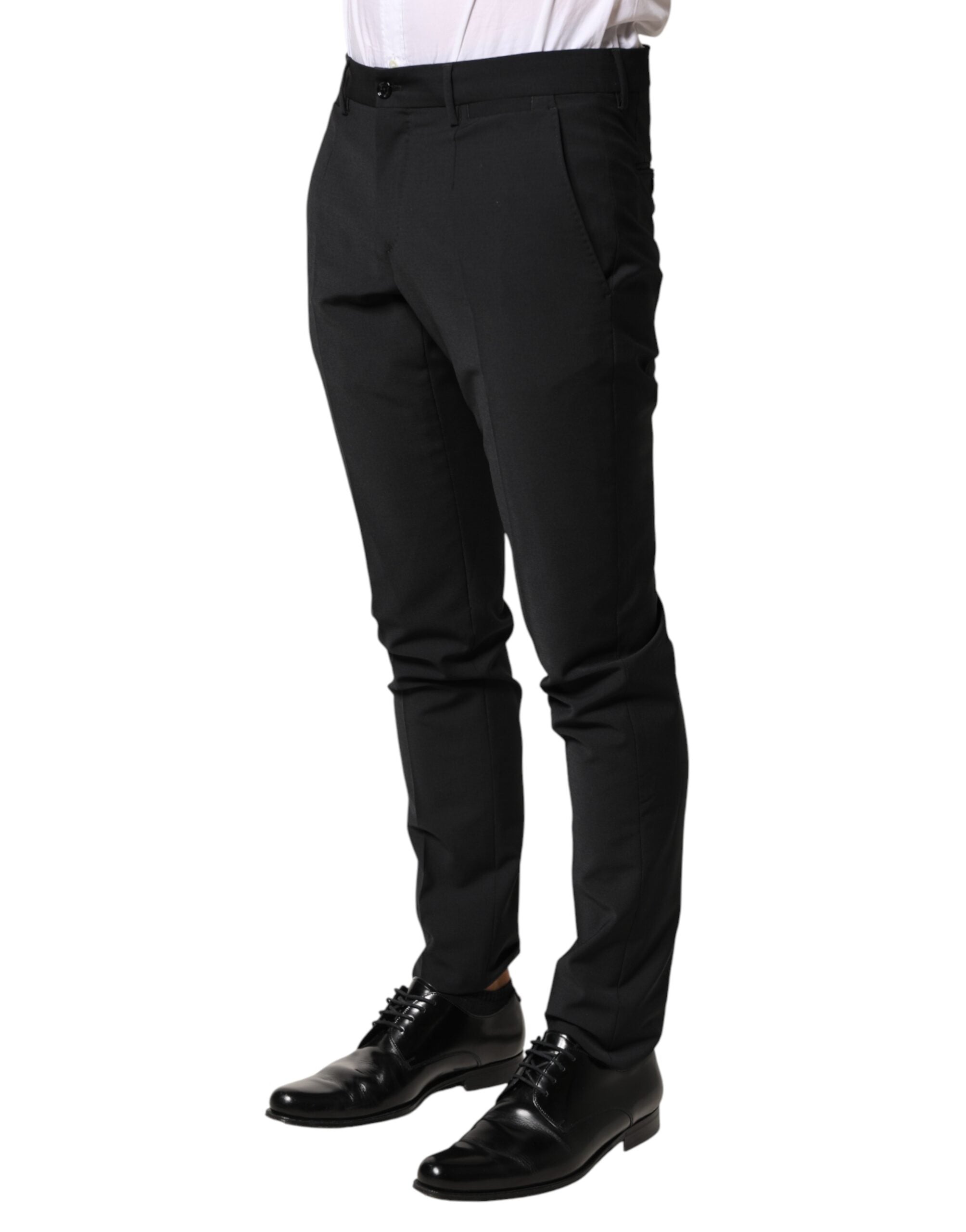 Dolce & Gabbana Schwarze Wollhose für Herren