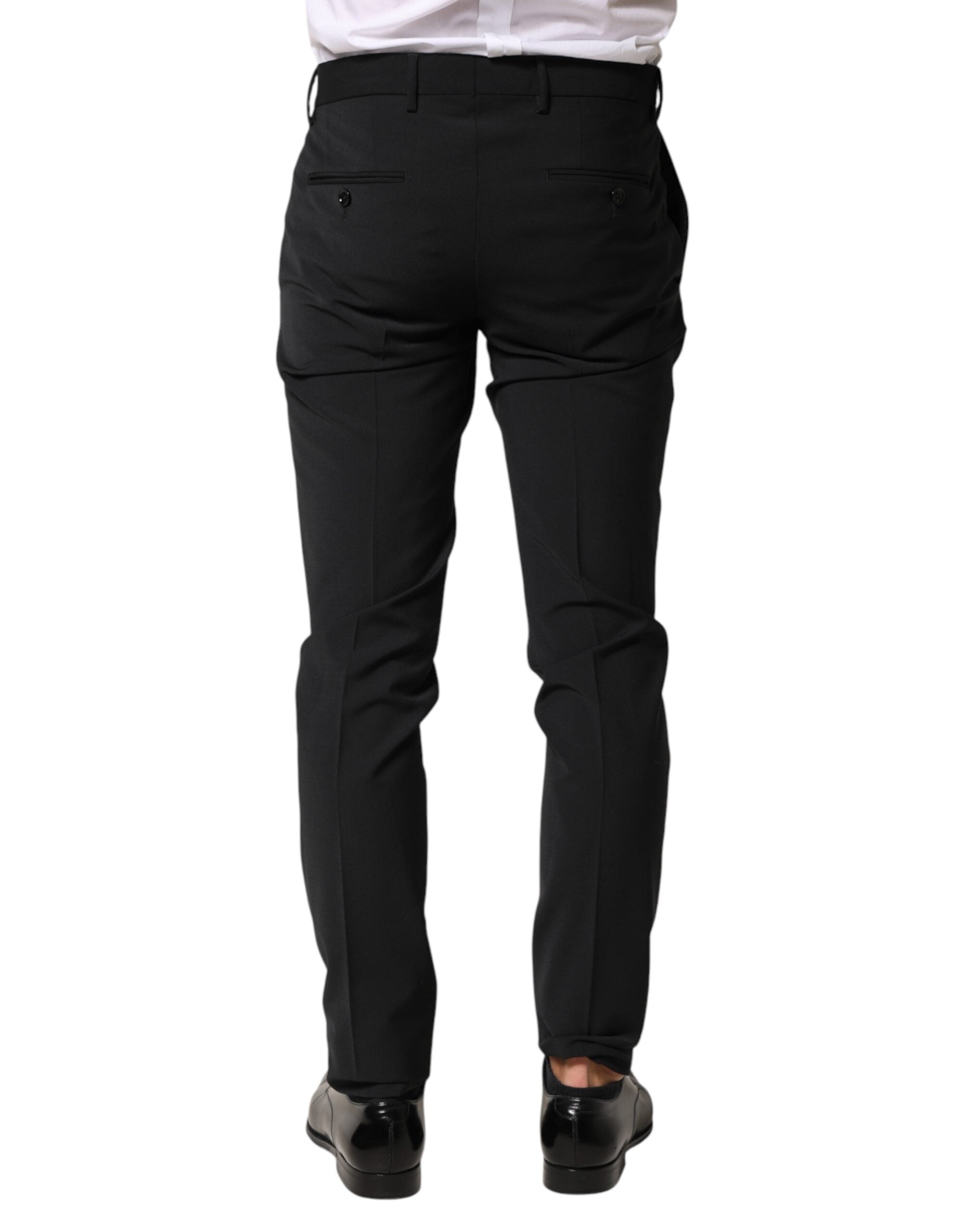 Dolce & Gabbana Schwarze Wollhose für Herren