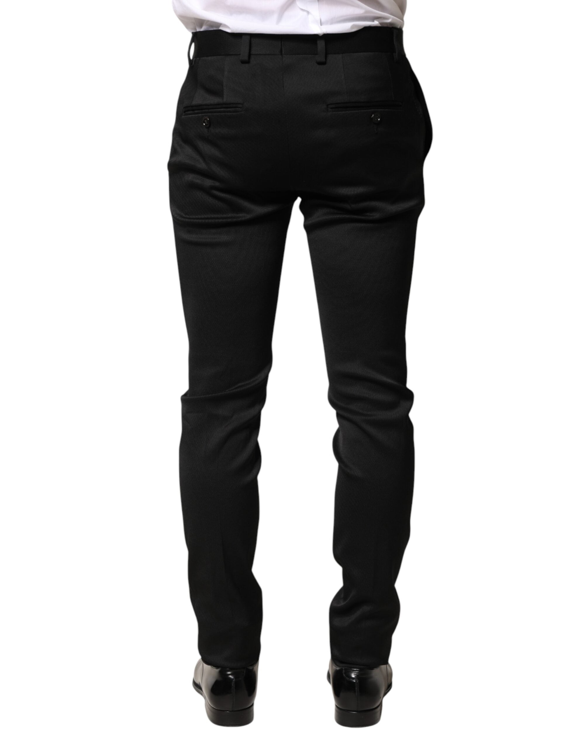 Dolce & Gabbana Schwarze Viskose Hose für Herren