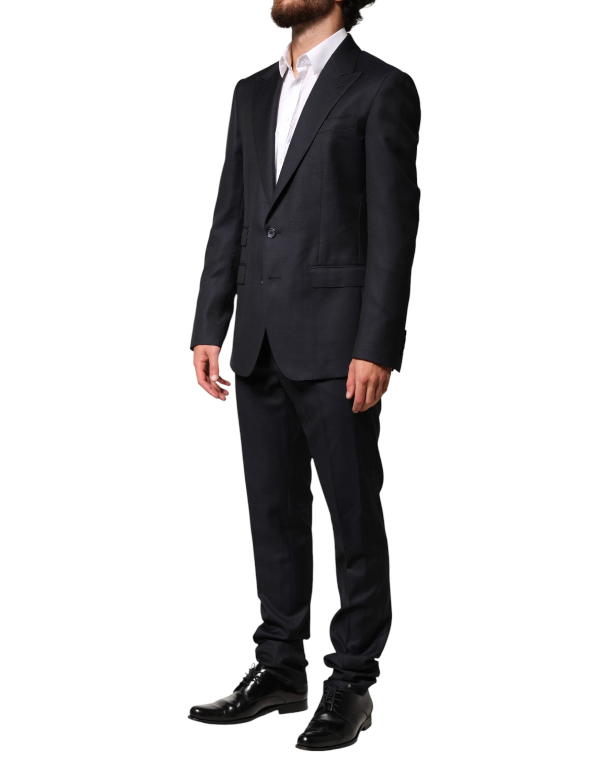 Dolce & Gabbana Schwarzer Woll-Sakko-Anzug für Herren