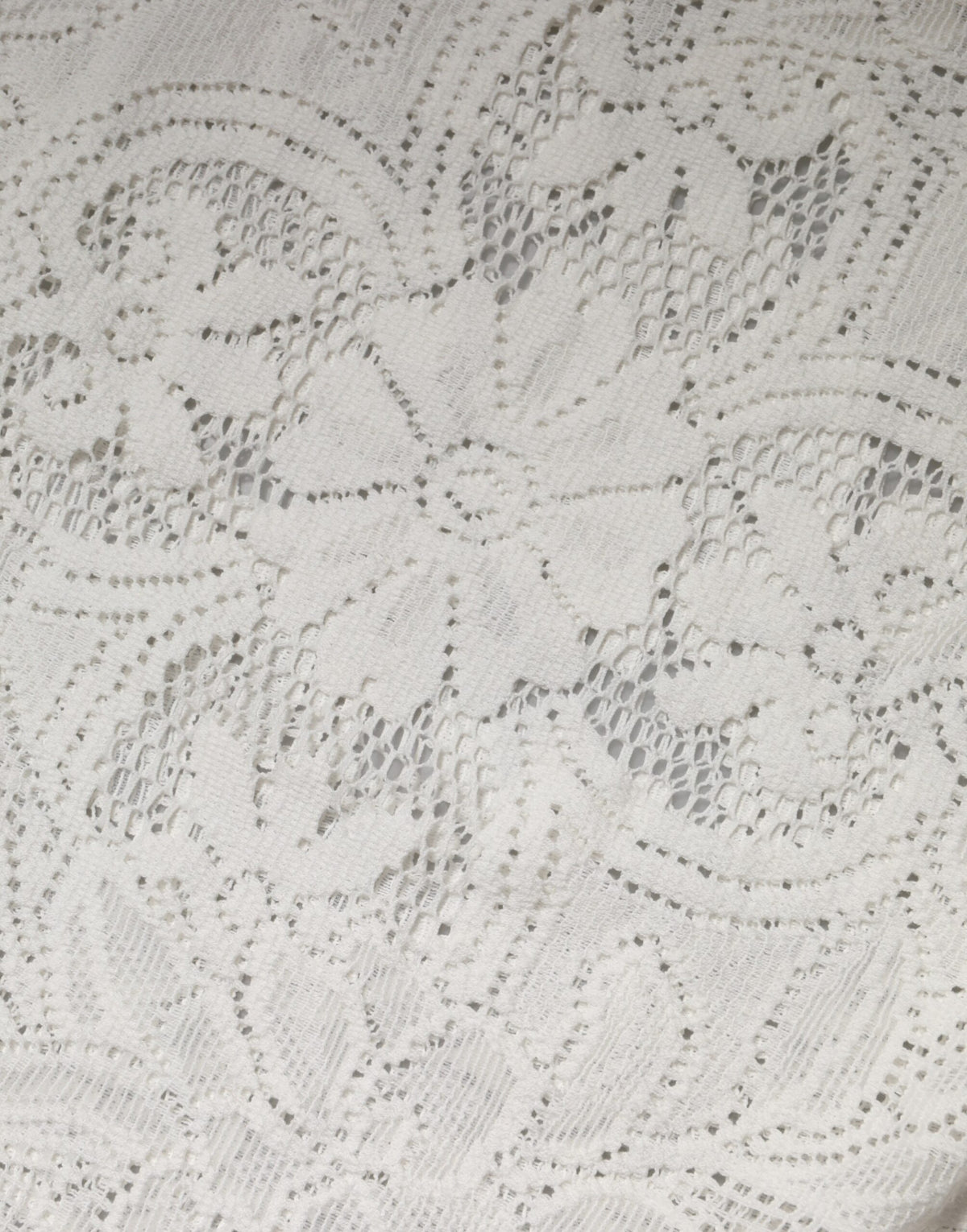 Dolce & Gabbana Weiße Bluse aus Baumwolle mit Stickerei und Spitze