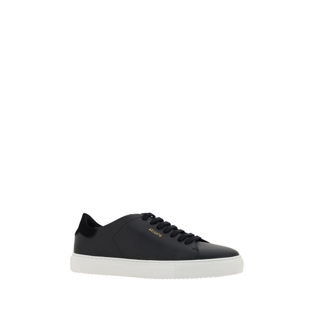 Axel Arigato Schwarze Bos Taurus Kalbsleder Low-Top-Sneaker