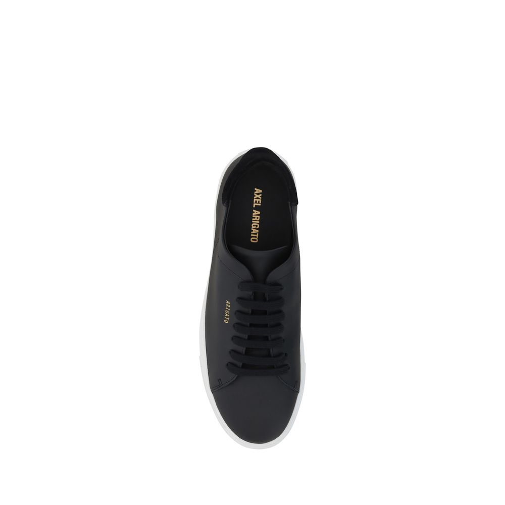 Axel Arigato Schwarze Bos Taurus Kalbsleder Low-Top-Sneaker