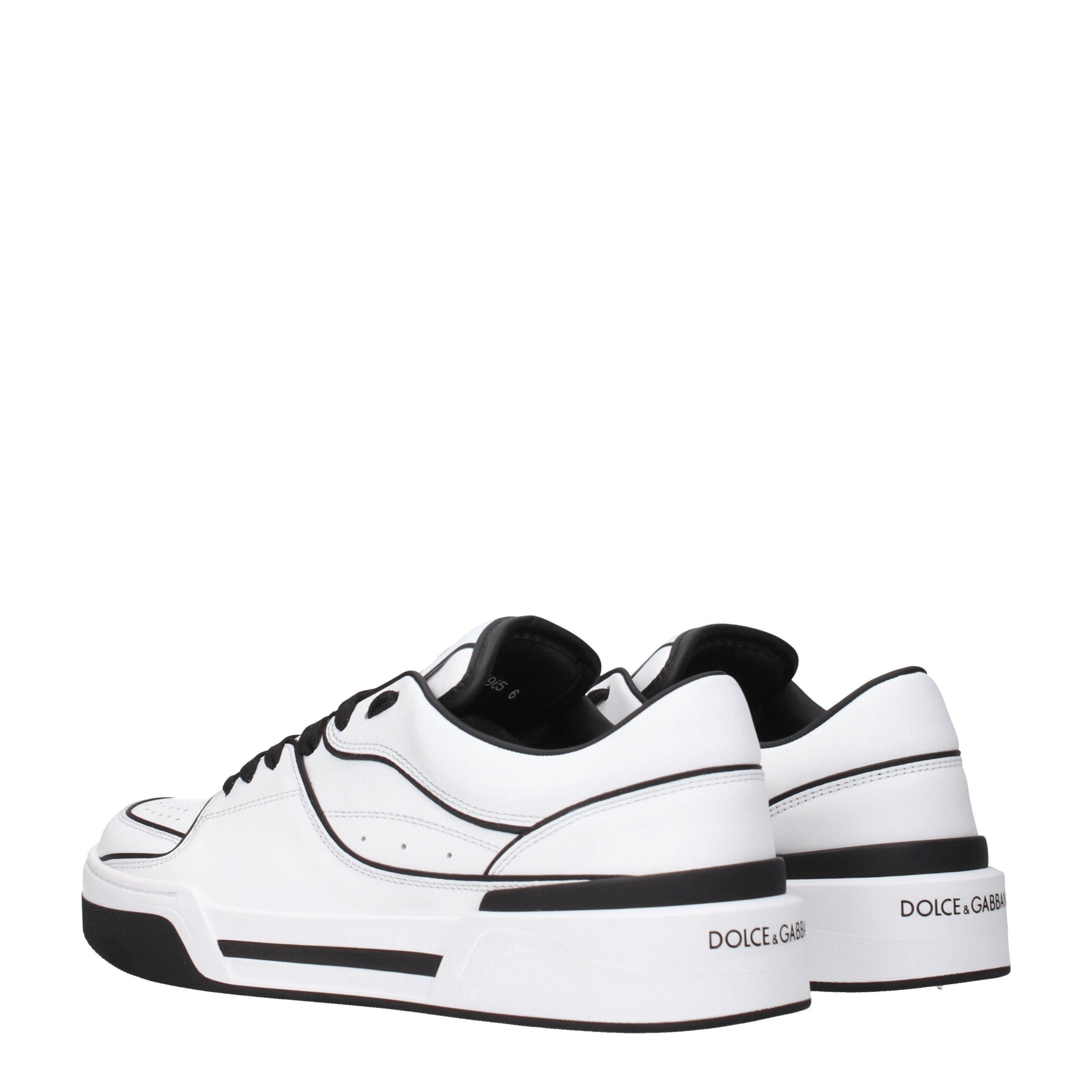 Dolce & Gabbana Weiße Leder-Sneaker