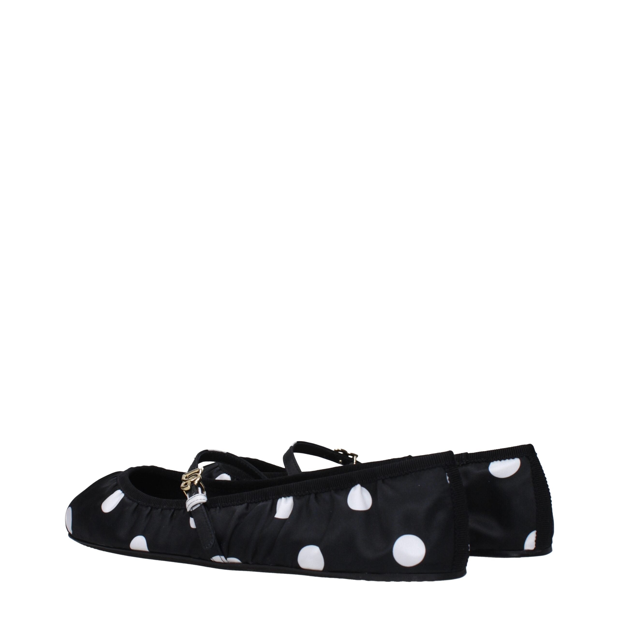 Dolce & Gabbana Schwarze Ballerinas aus Stoff