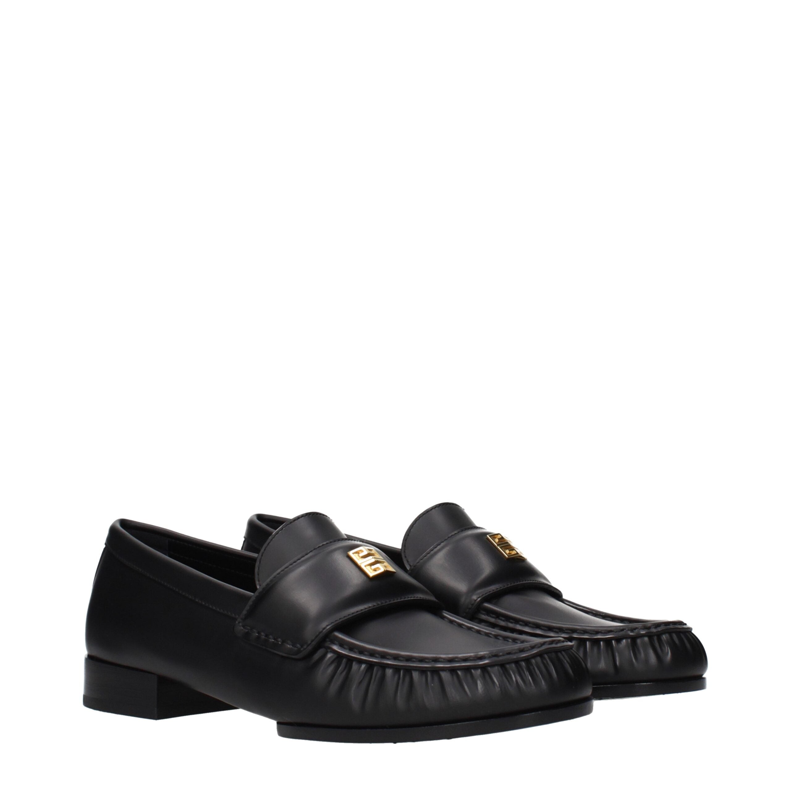 Givenchy Schwarze Leder Loafer zum Hineinschlüpfen