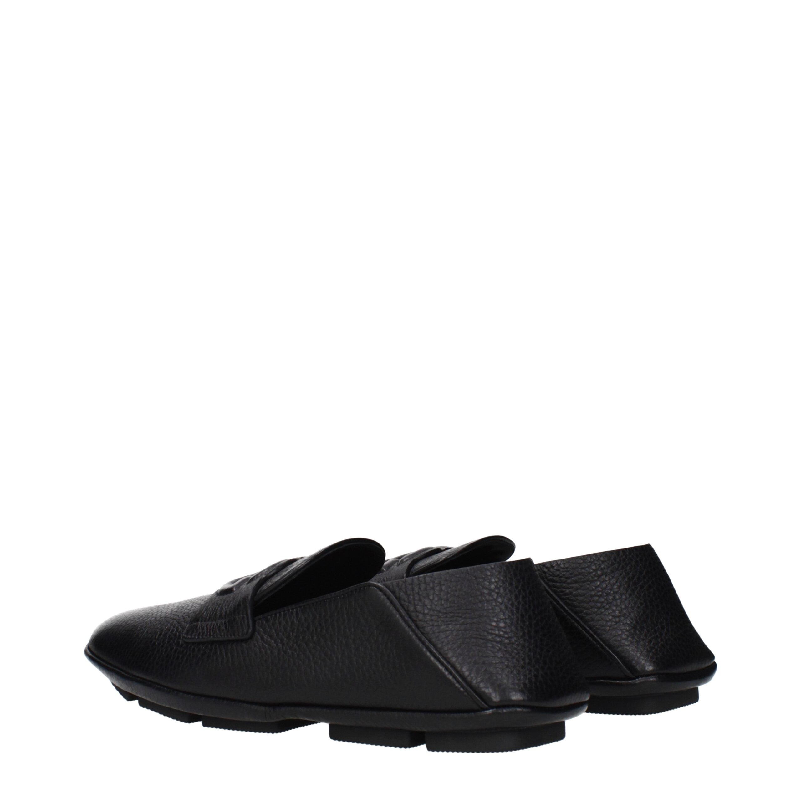 Dolce & Gabbana Schwarze Leder Loafer zum Hineinschlüpfen