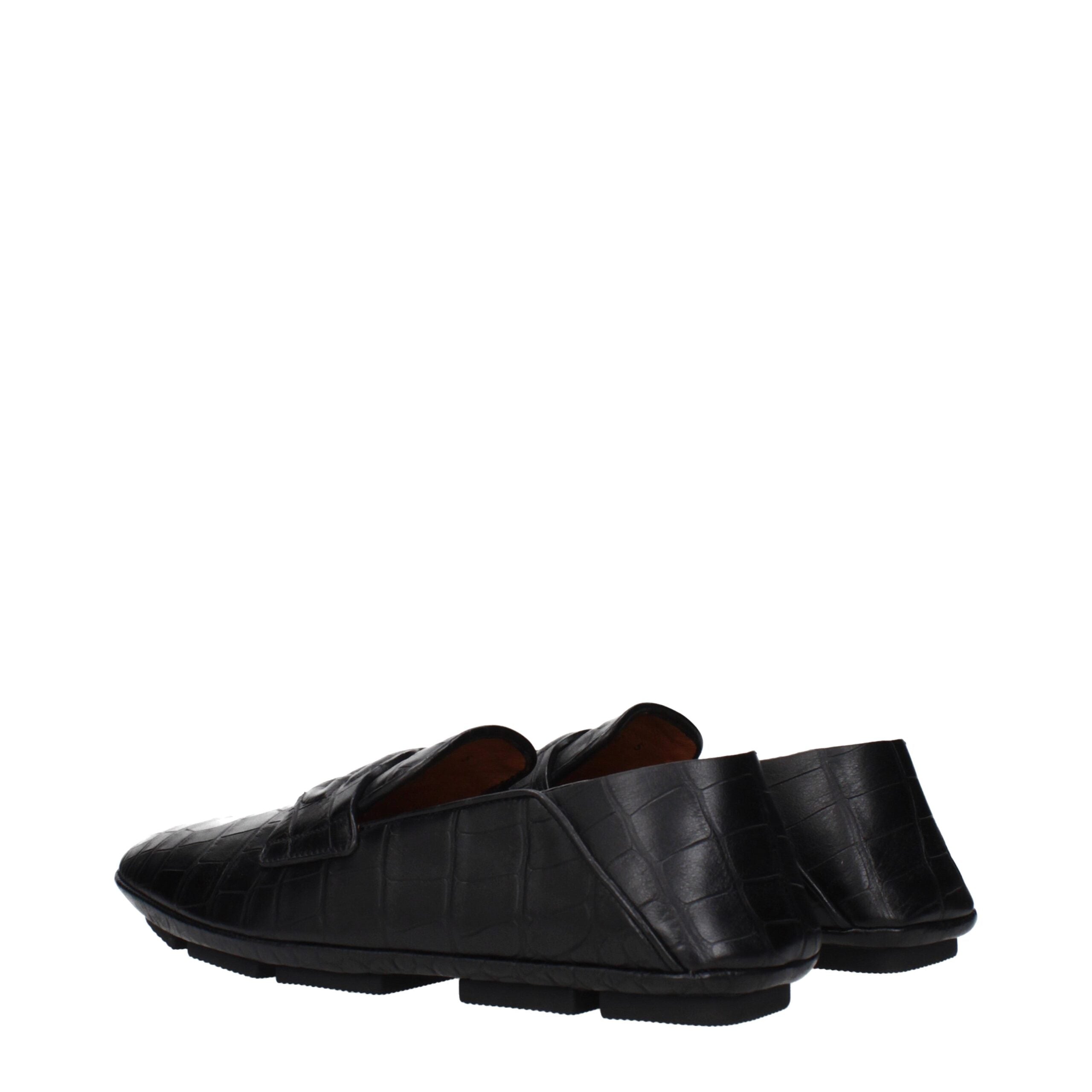 Dolce & Gabbana Schwarze Leder Loafer zum Hineinschlüpfen