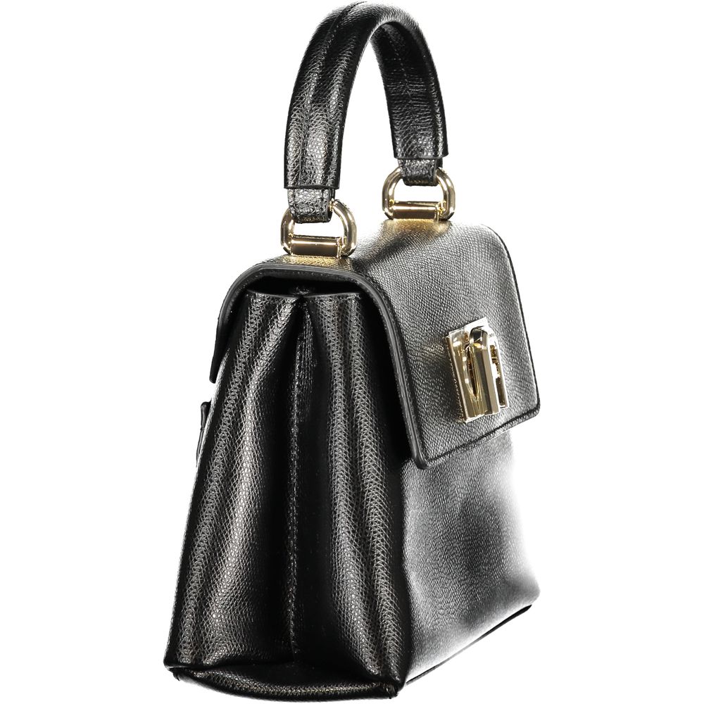 Furla Schwarze Lederhandtasche