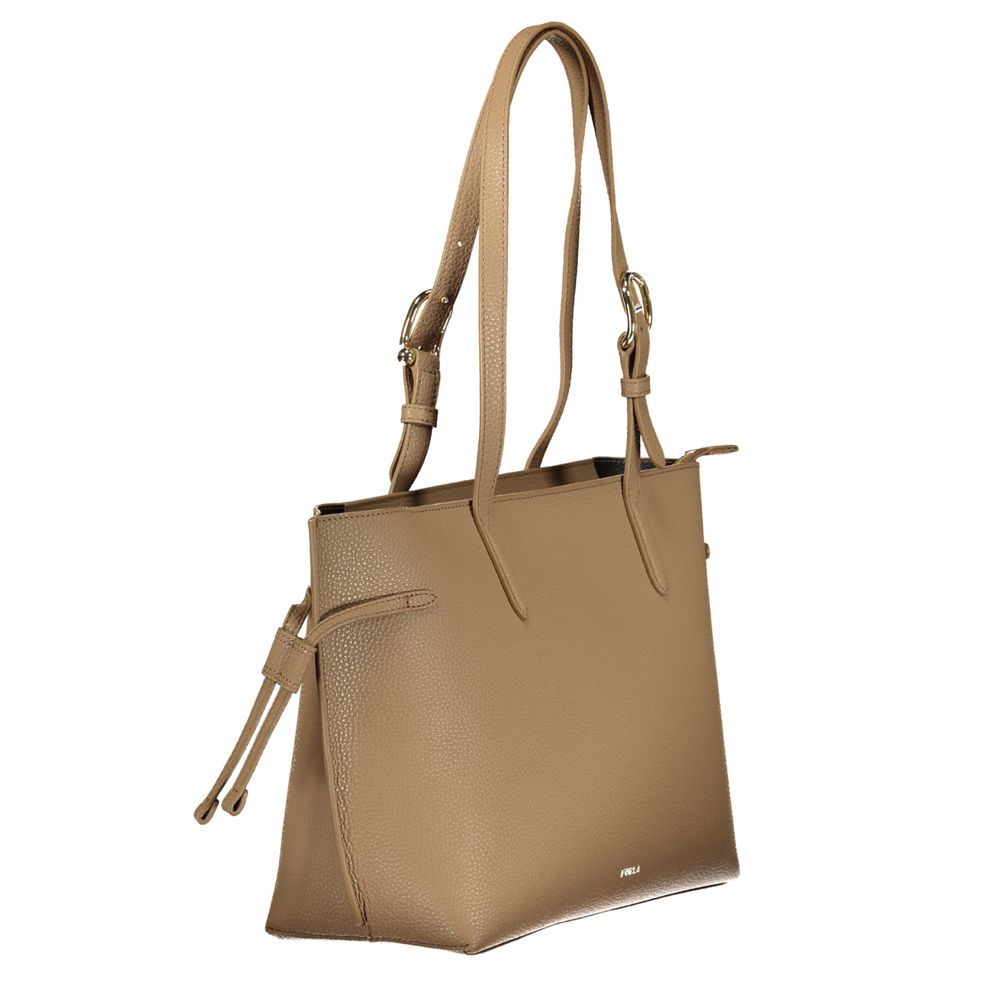 Furla Braune Lederhandtasche
