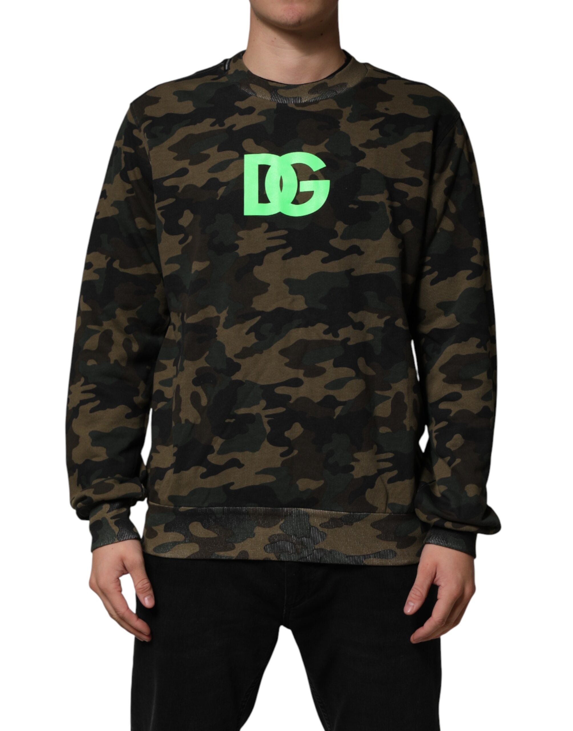 Dolce & Gabbana Mehrfarbiger Camouflage-Pullover für Herren