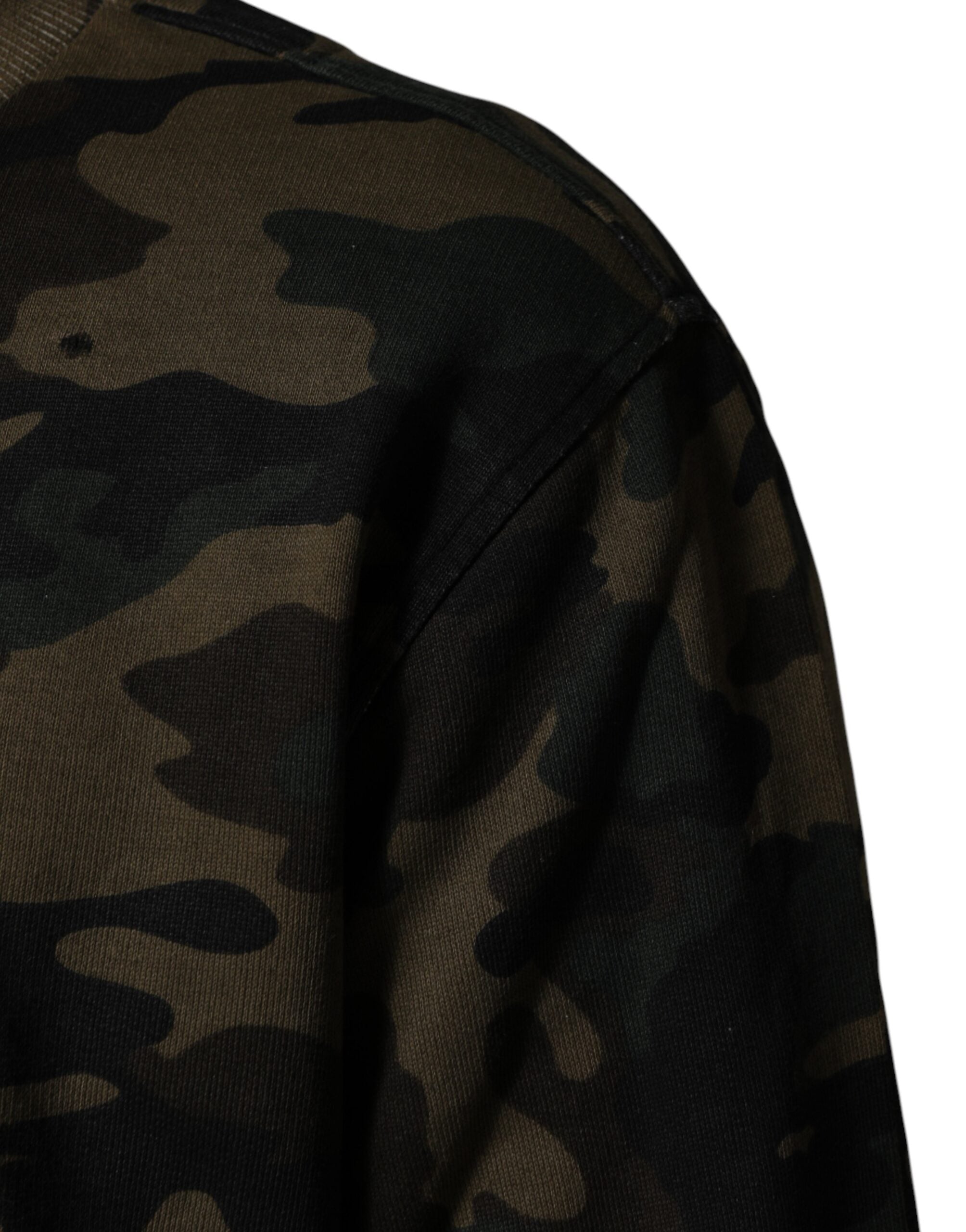 Dolce & Gabbana Mehrfarbiger Camouflage-Pullover für Herren