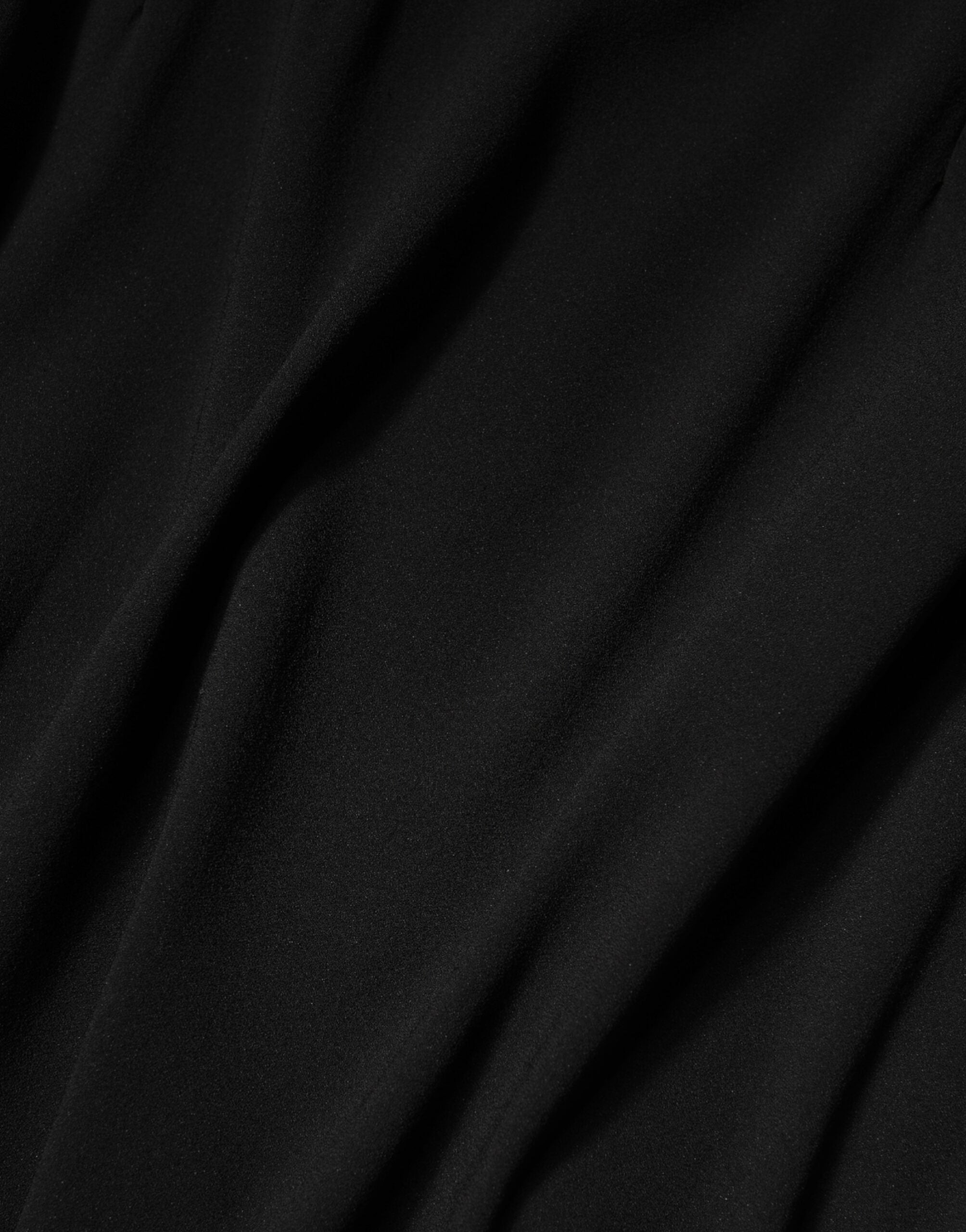 Dolce & Gabbana Schwarzes ärmelloses Midikleid mit Karree-Ausschnitt
