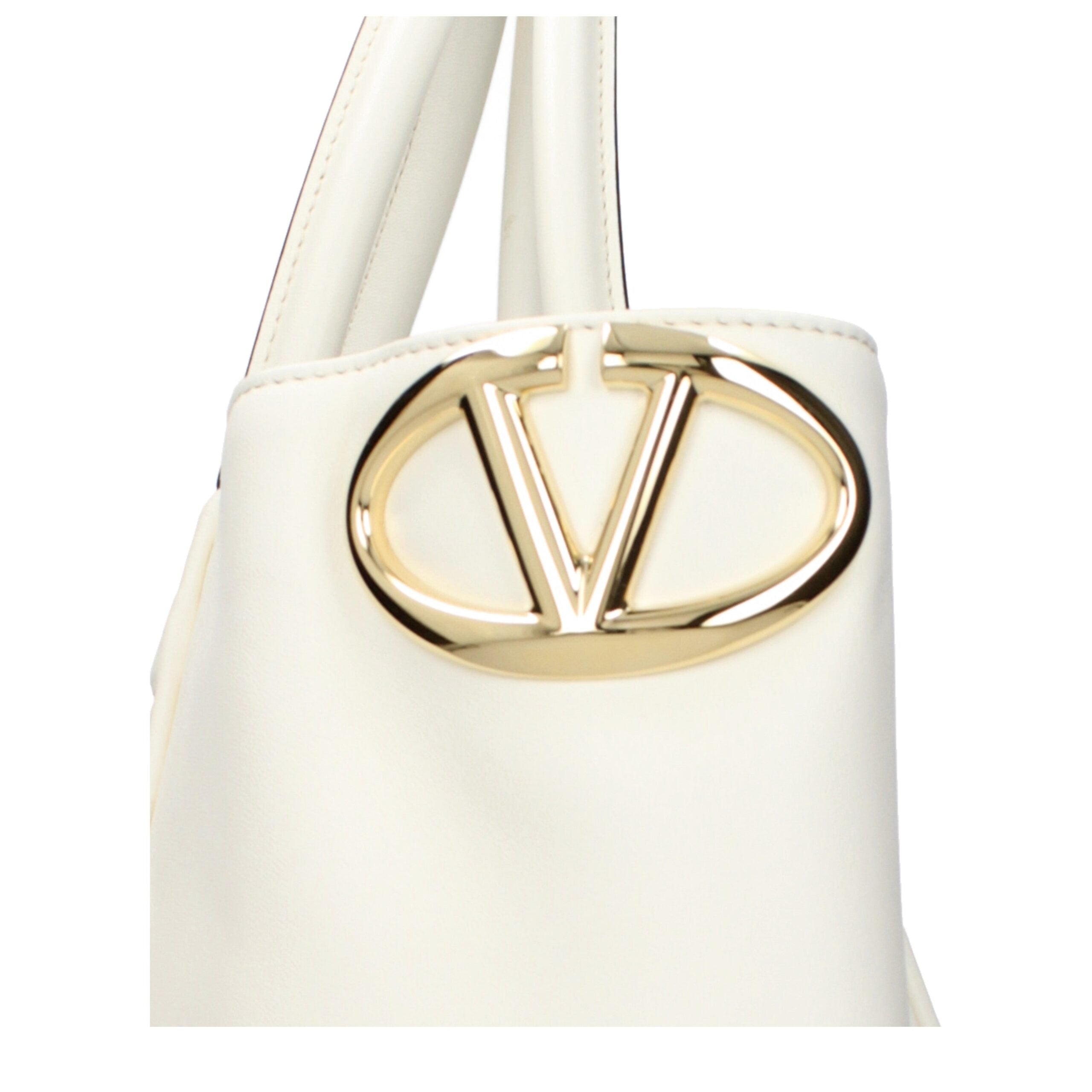 Valentino Garavani Beige Leder Handtasche