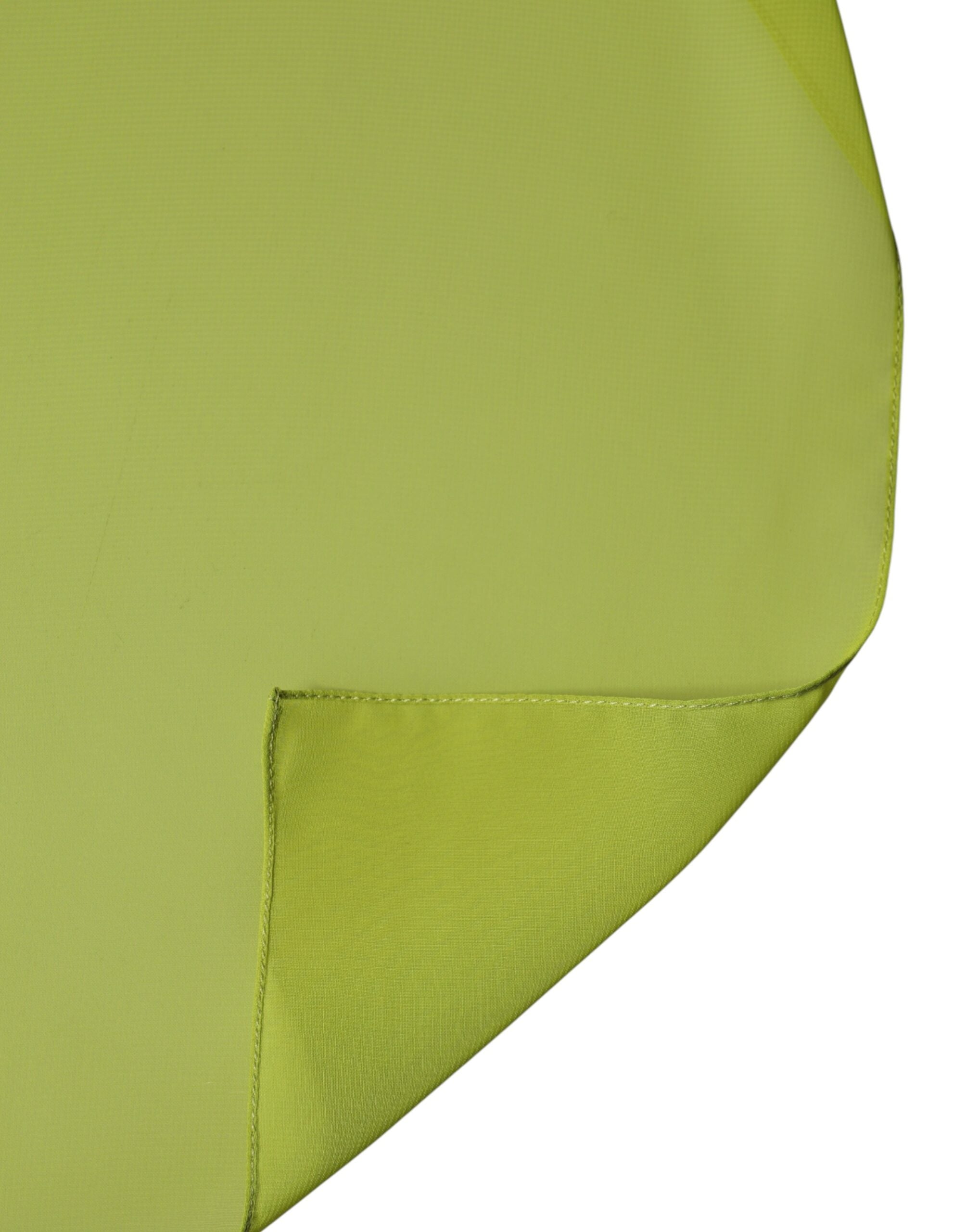 Dolce & Gabbana Grüner Polyester Stola Nacken-Tuch Schal Schal