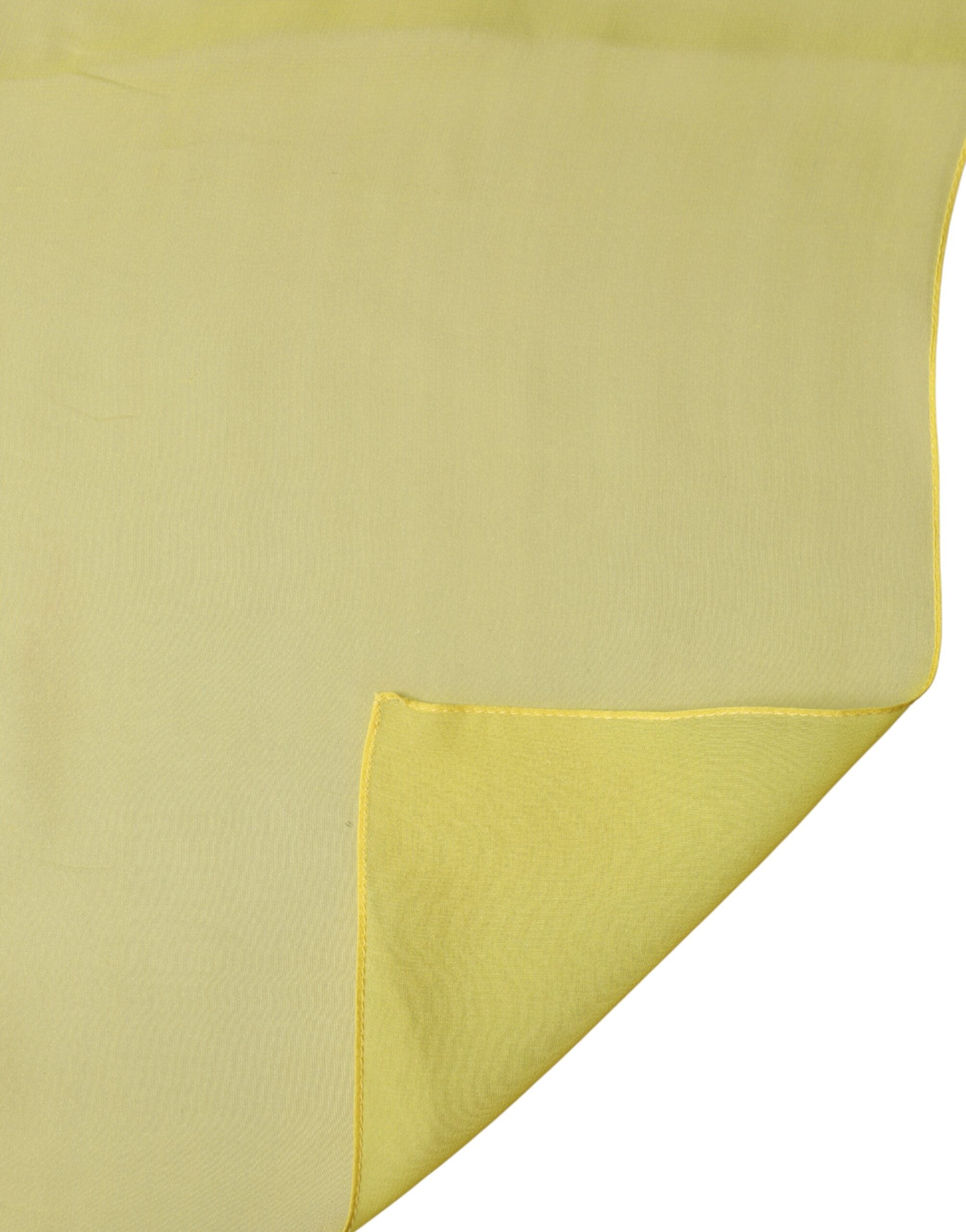 Dolce & Gabbana Gelber Seidenschal Nackenwickel Stola Herren 200cm x 130cm Tuch