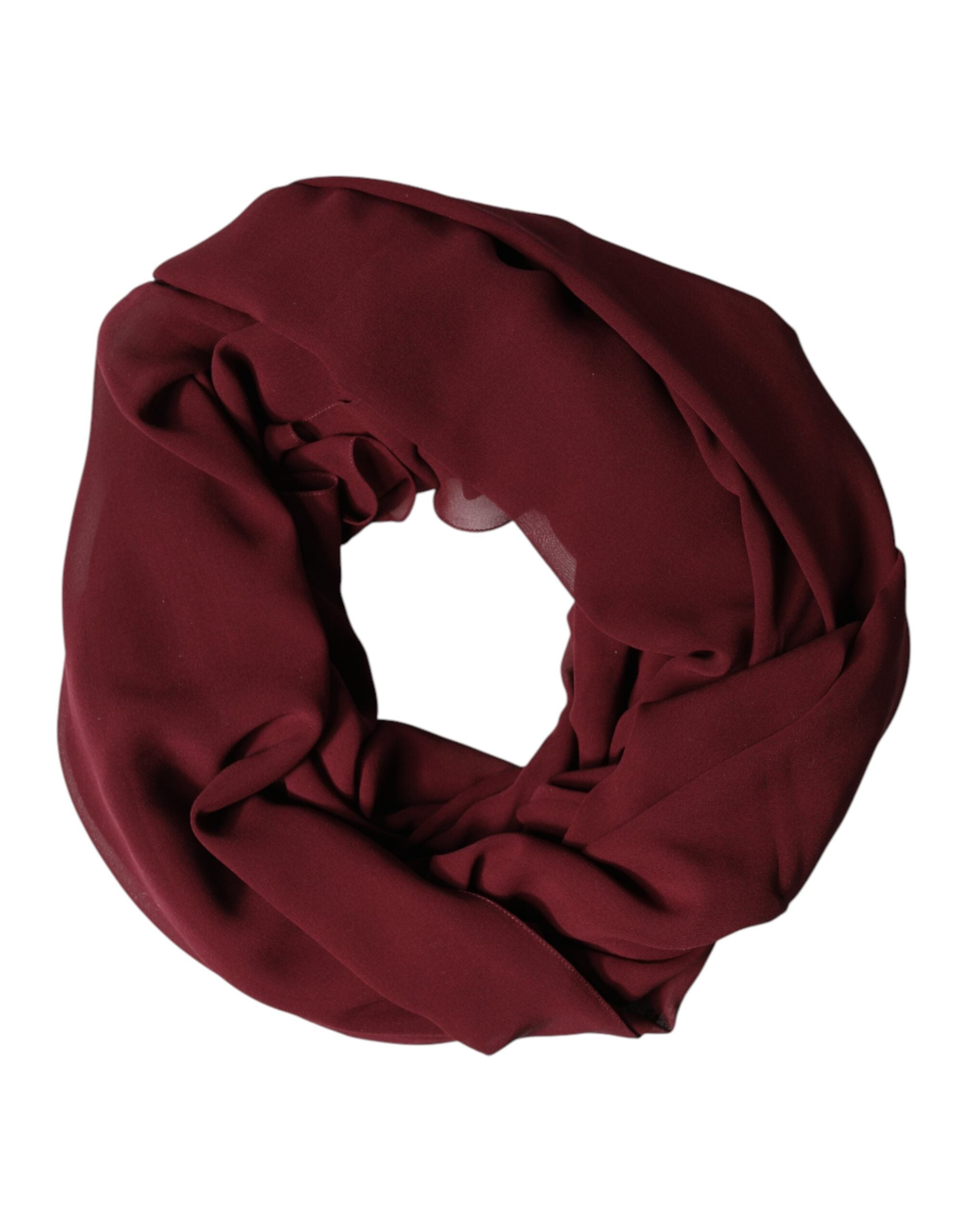 Dolce & Gabbana Maroon Seidenschal Stola Herren 200cm x 130cm Schal