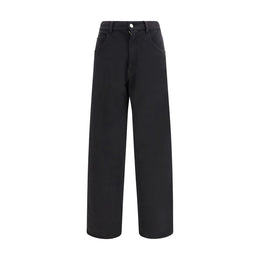 MM6 Schwarze Baumwoll-Sporthose