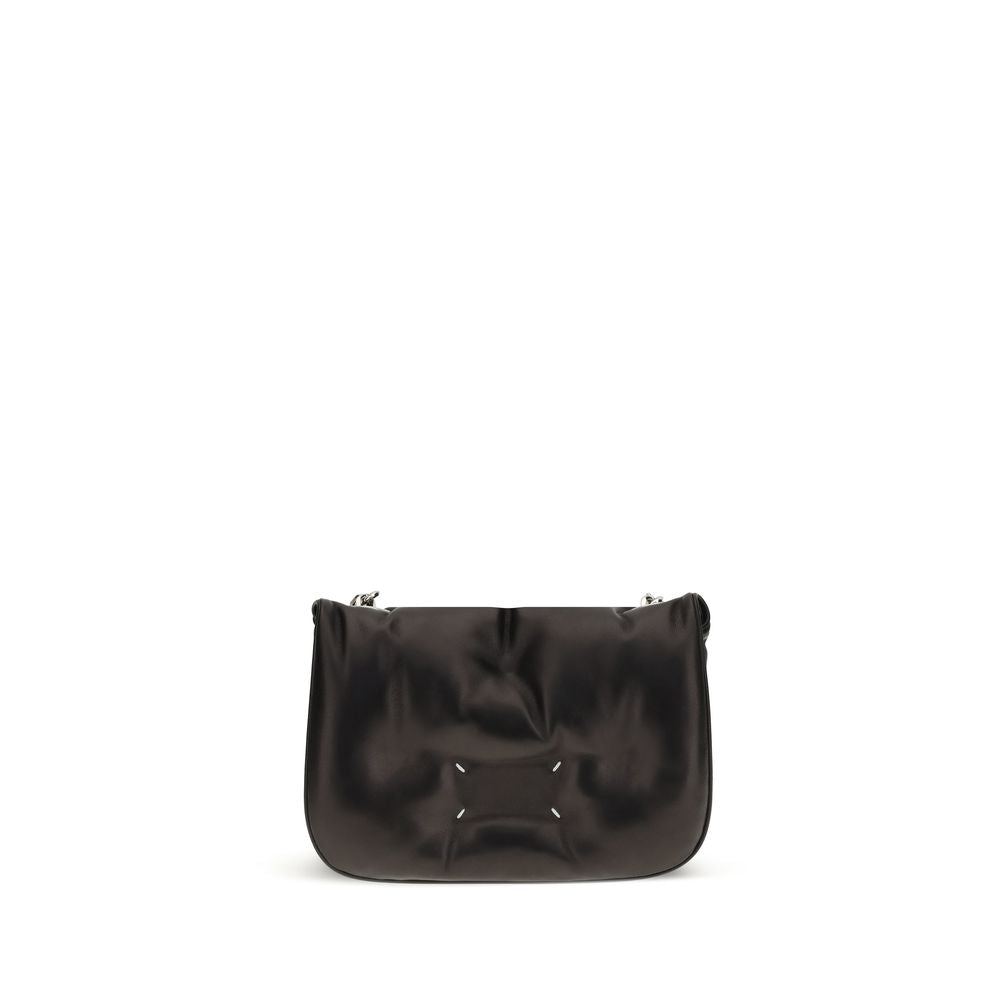 Maison Margiela Schwarze Lammleder Schultertasche Ovis Aries Aries