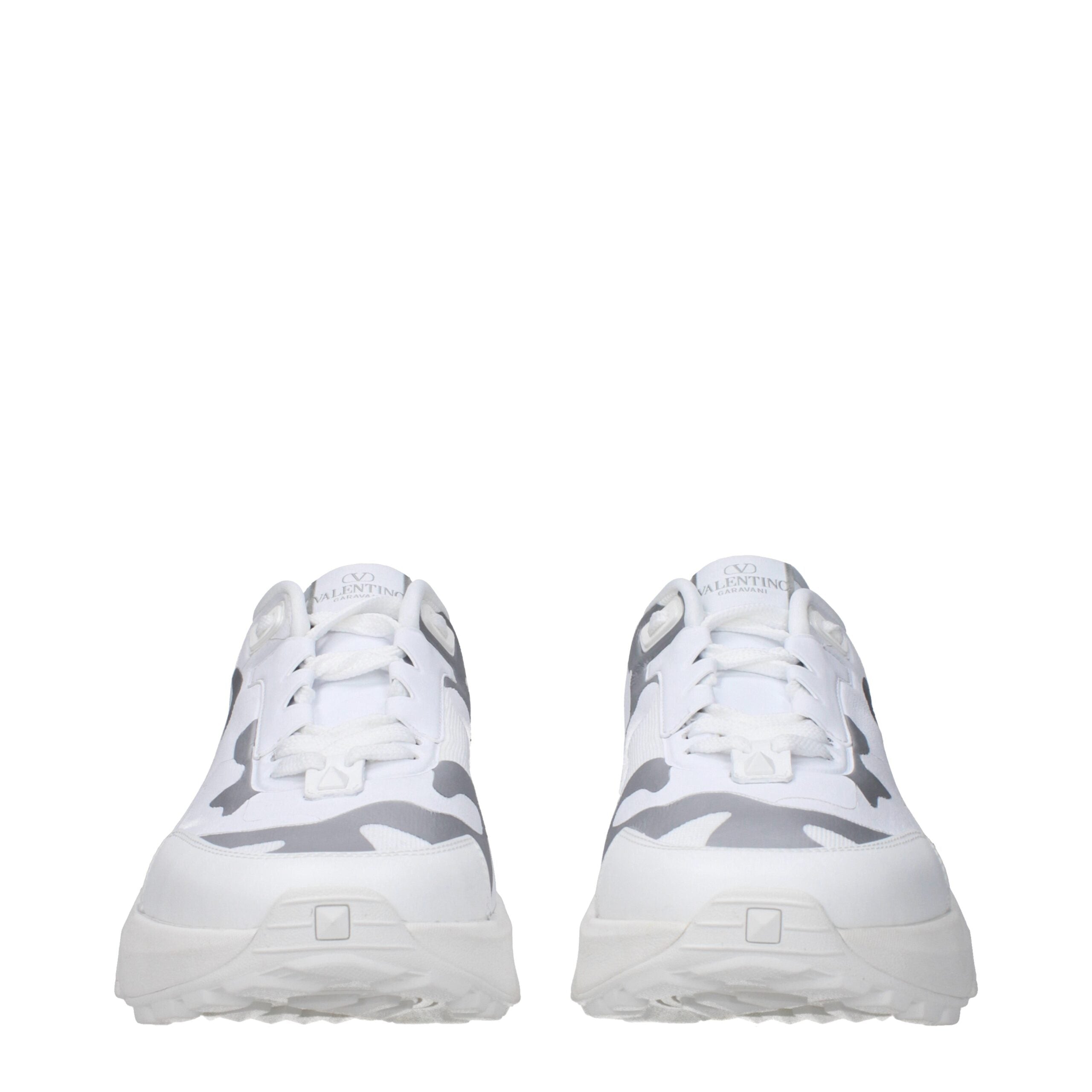 Valentino Garavani Weiße Stoff-Sneaker im Athletic-Look