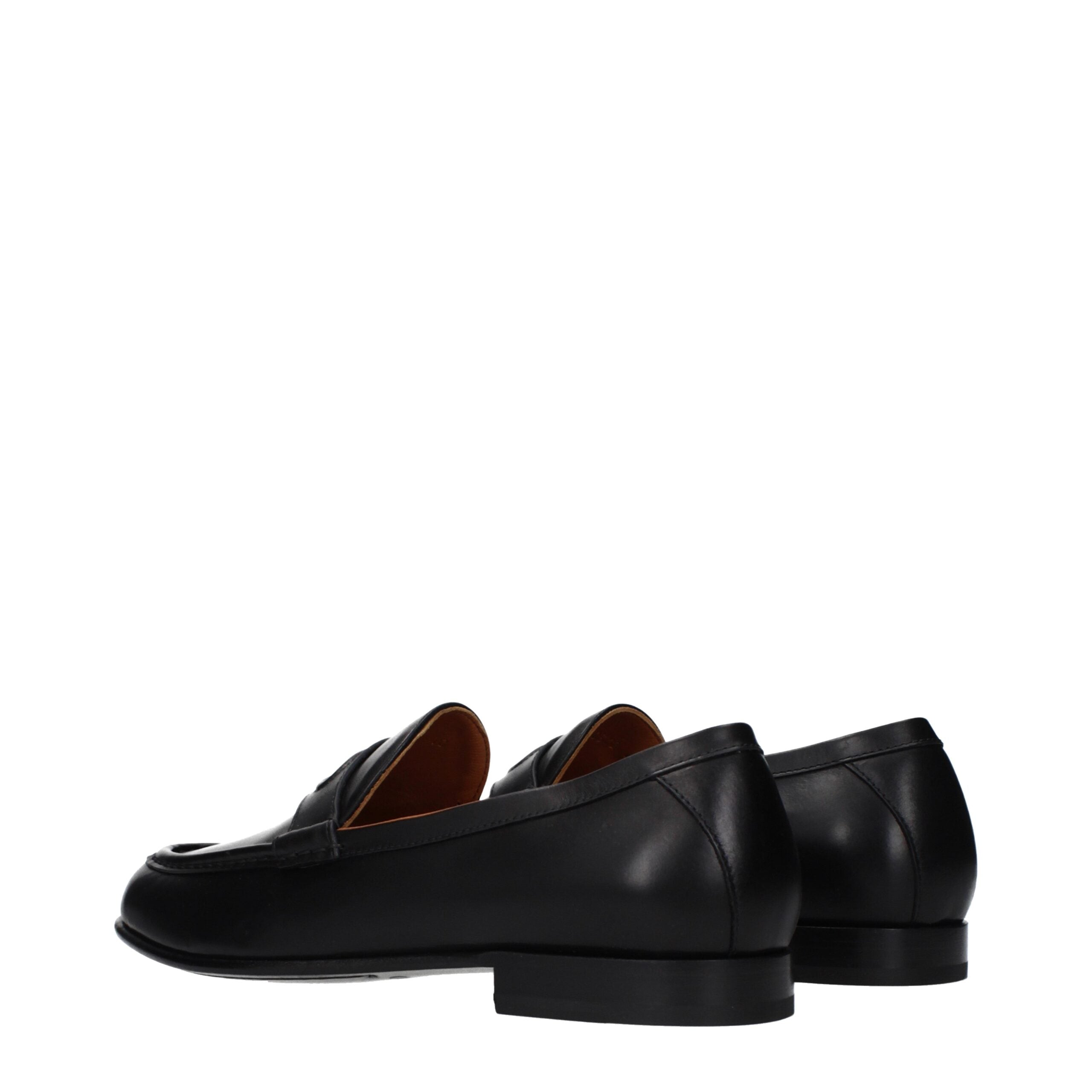 Valentino Garavani Schwarze Leder Loafer zum Hineinschlüpfen