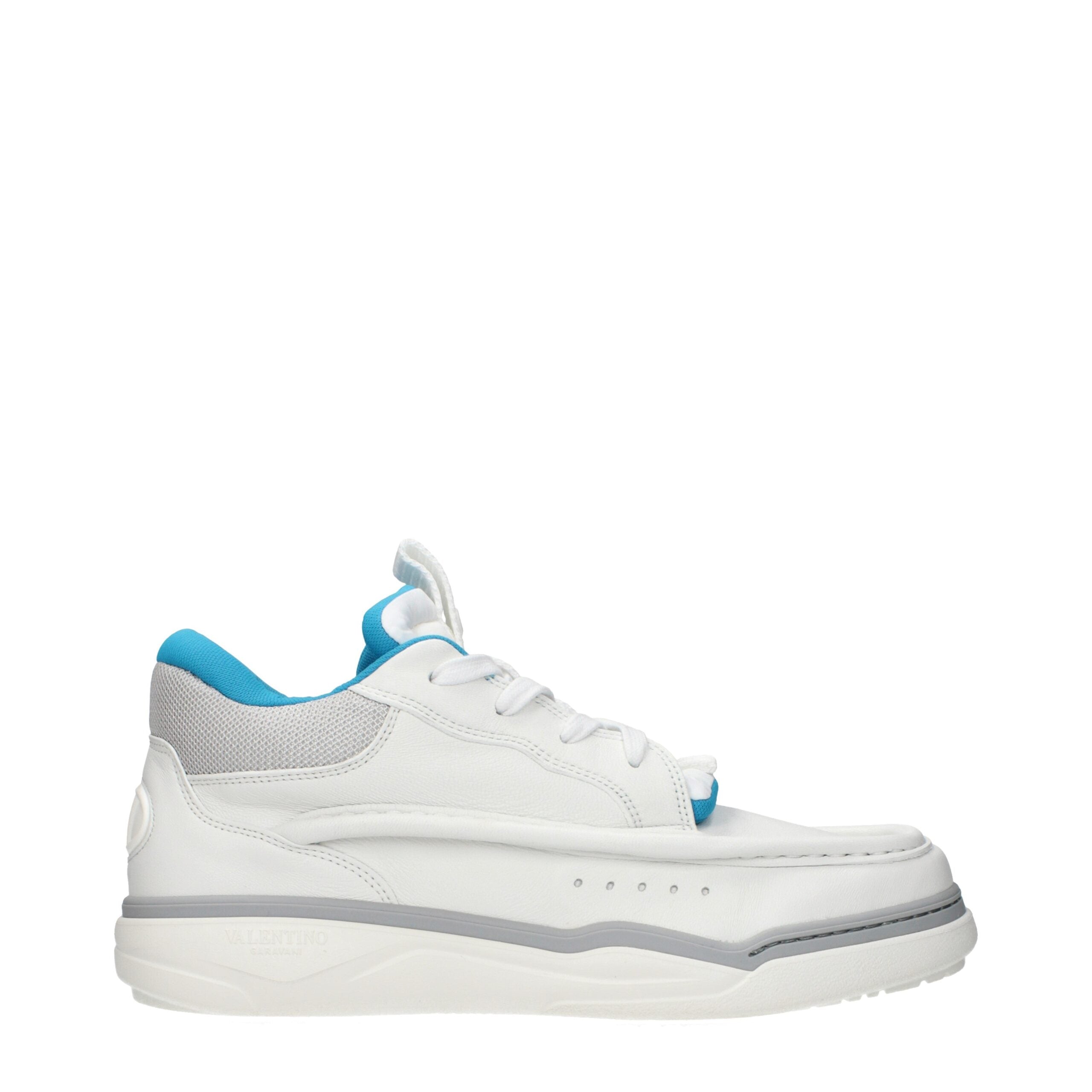 Valentino Garavani Weiße Low-Top-Sneaker aus Leder