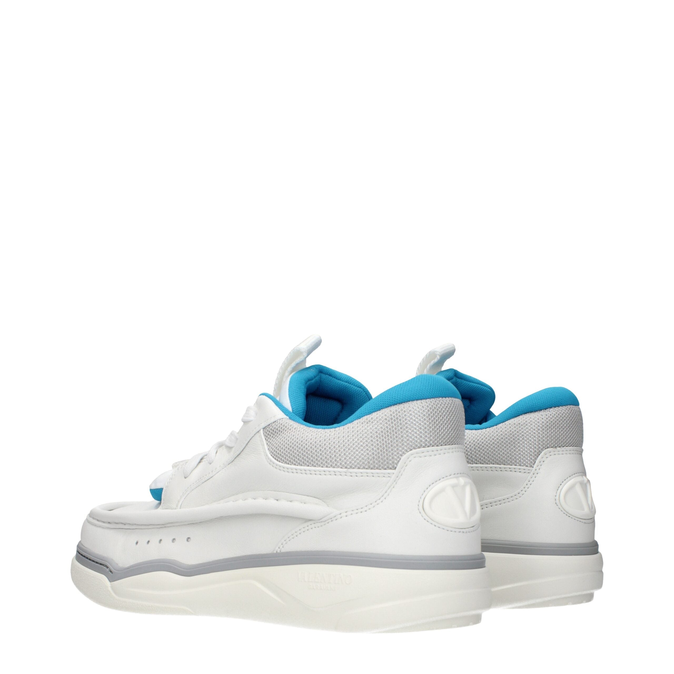 Valentino Garavani Weiße Low-Top-Sneaker aus Leder