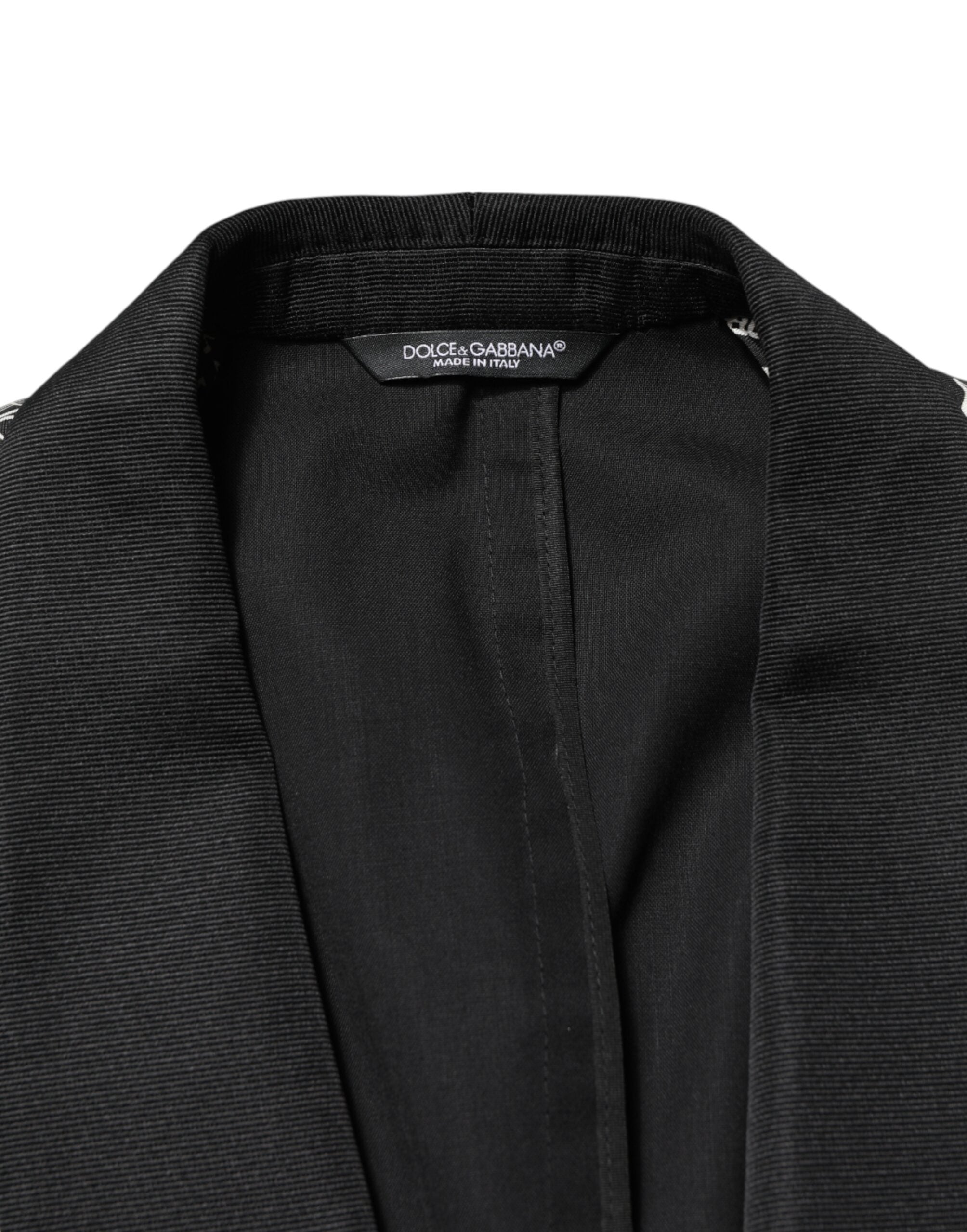 Dolce & Gabbana Schwarzer Jazz Club Seiden-Sakko mit Einreiher