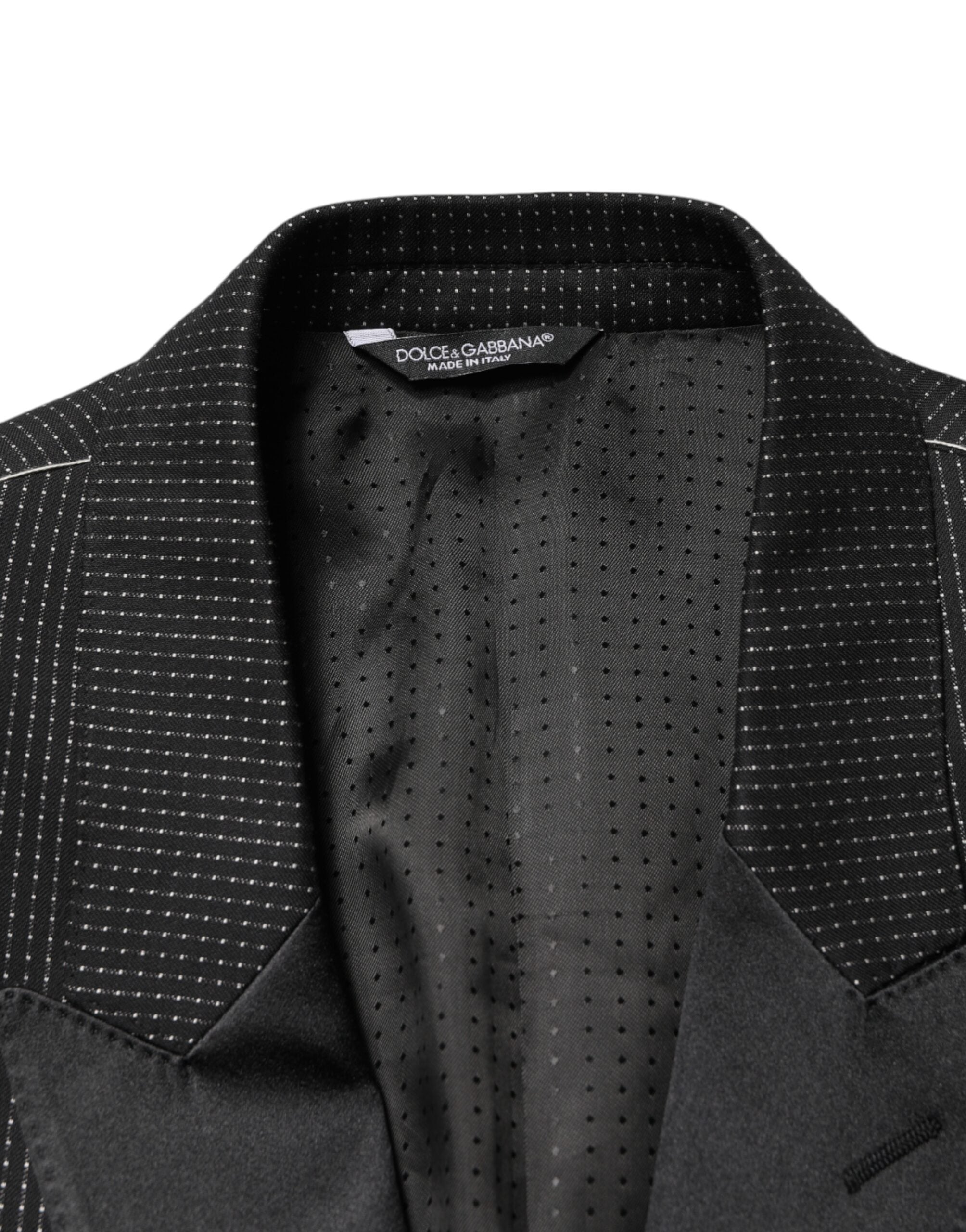 Dolce & Gabbana Schwarzer Fantasy Einreiher-Sakko-Blazer