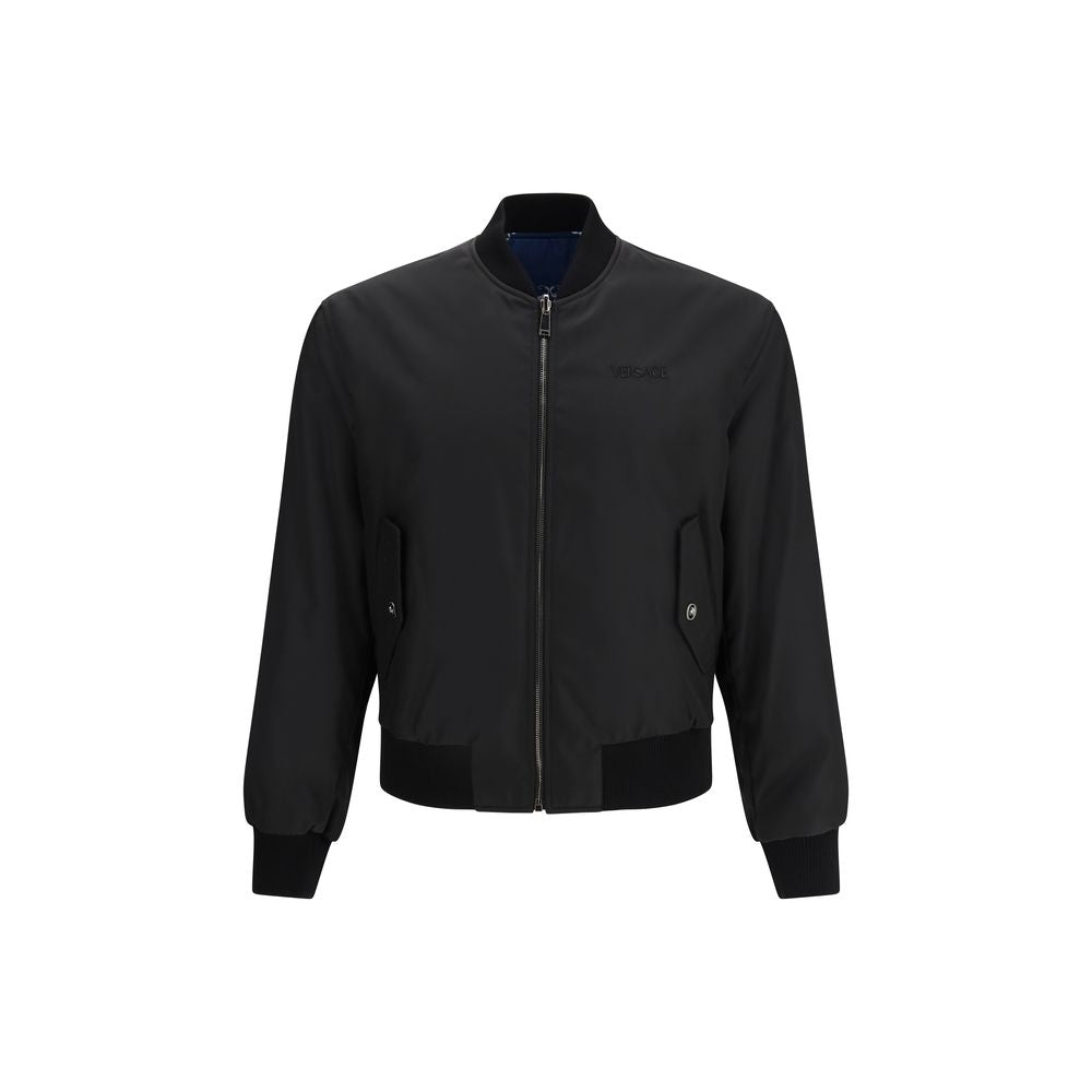 Versace Schwarzer Bomber aus Polyamid