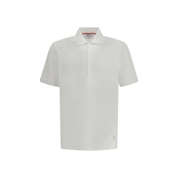 Thom Browne Weißes Poloshirt aus Baumwolle