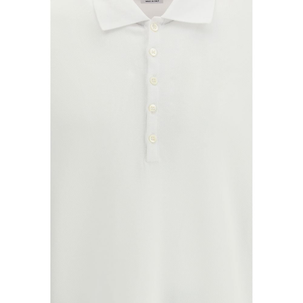 Thom Browne Weißes Poloshirt aus Baumwolle