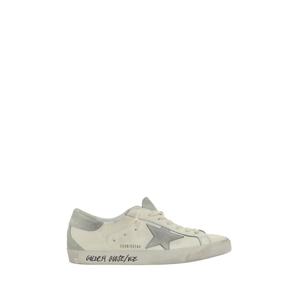 Golden Goose Weiße Sneaker aus Ziegenleder