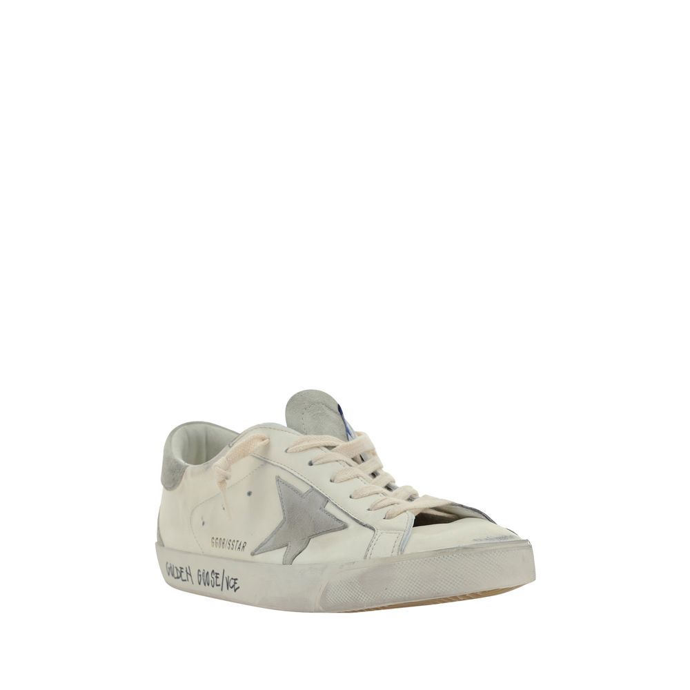 Golden Goose Weiße Sneaker aus Ziegenleder