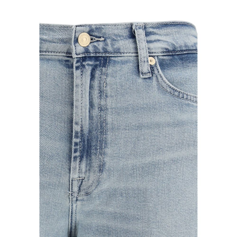 7FOR Blaue Baumwolljeans im Relaxed Fit